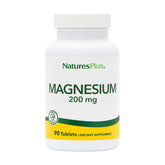 NaturesPlus magnésium tablettes végétariennes 200 mg, bouteille prête à une utilisation quotidienne.