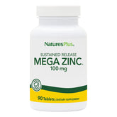 NaturesPlus Mega Zinc 100mg – bouteille vue, routine quotidienne potentielle