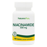 NaturesPlus Niacinamide 500 mg - bouteille, soutien potentiel à l'énergie naturelle et au bien-être.