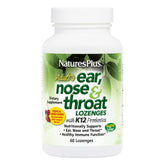 Pastilles NaturesPlus pour oreille-nez-gorge avec flore saine.