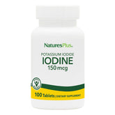 NaturesPlus Potassium Iodide – étiquette indiquant 150 mcg par comprimé, apport quotidien