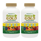 NaturesPlus Source de Vie Gold en bouteille, soutien global et énergie quotidienne.