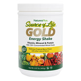 NaturesPlus Source de Vie Or Énergie Shake en bouteille, collation pratique et énergétique.