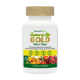 NaturesPlus Source of Life Gold – flacon mini-tablettes pour énergie quotidienne.