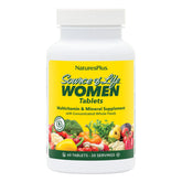 NaturesPlus Source of Life Women — bouteille montrant le complément quotidien pour l'énergie