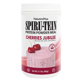 NaturesPlus SPIRU-TEIN Cerises Jubilee sur bouteille, source de protéines végétales.