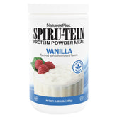 NaturesPlus SPIRU-TEIN Vanille, bouteille prête à mélanger, collation protéinée rapide.