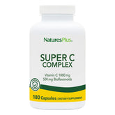 NaturesPlus Super C Complex – boîte du produit, soutien potentiel au quotidien grâce à la vitamine C.
