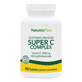 NaturesPlus Super C Complex : bouteille montrée, libération prolongée pour une présence continue dans votre journée.