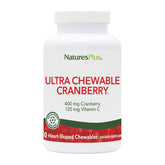 NaturesPlus Ultra Cranberry, tablettes en cœur, soutien potentiel de la santé urinaire.