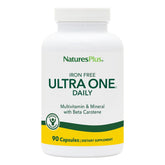 NaturesPlus Ultra One Daily sans fer en bouteille, pratique pour l'apport quotidien.