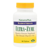 NaturesPlus Ultra-Zyme tablettes visibles dans la bouteille, soutien potentiel a la digestion.