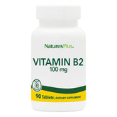 NaturesPlus Vitamine B2 tablettes 100 mg, énergie et métabolisme soutenus
