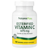 NaturesPlus Vitamine C esterifiée 675 mg, tablettes, soutien immunitaire potentiel et digestion douce.