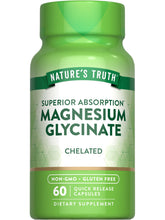 Nature's Truth Magnésium Glycinate, bouteille visible, absorption potentielle élevée dans le quotidien.