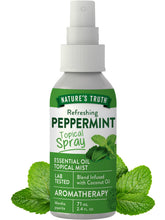 Nature's Truth menthe poivrée spray bouteille, parfum frais pour aromathérapie