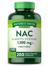 Nature's Truth NAC 1200 mg en bouteille, dose quotidienne pratique et sûre.