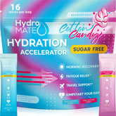 HydroMATE NatureWorks Barbe à Papa – hydratation rapide et rafraîchissante.