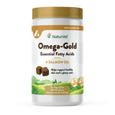 NaturVet Omega-Gold Plus Bouteille: soin peau et pelage sain chez chiens et chats.