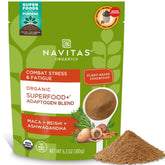 Navitas Organics Superfood+ Adaptogen Blend dans son sachet, prêt à ajouter au smoothie.
