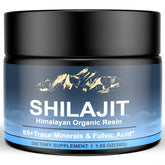 naypiny Shilajit résine dans une bouteille en verre, pureté et vitalité.