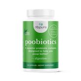 nbpure Poobiotics - bouteille illustrant la régularité potentielle grâce aux probiotiques.