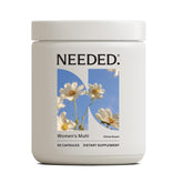 Needed Multivitamine pour femmes, emballage parfum agrumes et énergie douce.