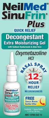 NeilMed SinuFrin, boîte bonus de 30 mL, double le volume pour l’usage prolongé.