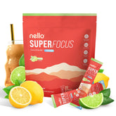 Nello Superfocus Mojito – bouteille prête, énergie claire sans sucre.