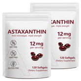 NenMaoKeNu Astaxanthine 12mg – bouteille et étiquette, soutien oculaire potentiellement renforcé.