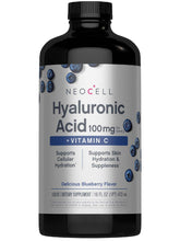NeoCell Acide Hyaluronique Liquide en bouteille, hydratation cutanée potentielle.