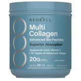 NeoCell multi-collagen bio-peptides en poudre, absorption optimisée pour l’usage quotidien.