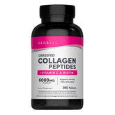 NeoCell Super Collagen en bouteille avec 360 gélules, soutien potentiel à la peau.
