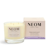 Bougie NEOM Lavande Camomille Patchouli à 3 mèches, ambiance relaxante