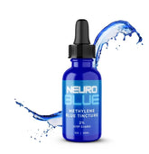 Neuro Blue: bouteille-gouttes 2% pour concentration et énergie cérébrale.