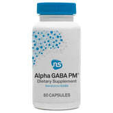 NeuroScience Alpha GABA PM – bouteille vue, soutien potentiel au sommeil calme.