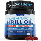 NEVISS huile de krill antarctique en bouteille, oméga essentiels et naturels
