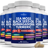 NEW AGE packaging des capsules mousse de mer, pratique pour intégrer la routine.