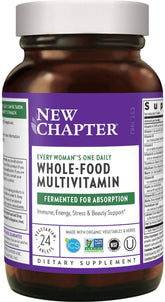 New Chapter bouteille de complément quotidien, intégration facile pour femmes actives.