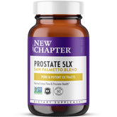 New Chapter Prostate 5LX — bouteille du produit, soutien potentiel du flux urinaire quotidien.