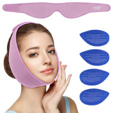 NEWGO attache-tête bandeau glace-visage pour soulagement après chirurgie.