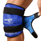 NEWGO XL glisse genou — vue avant, couverture complète et effet de gel.
