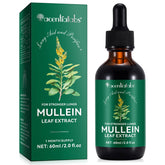 Newseel Mullein Drops dans une bouteille, pour une expérience de respiration plus fluide.