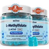 Nextdia L-MethylFolate gommes, bouteille claire, facilité d'utilisation et énergie potentielle.