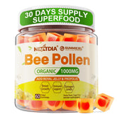 Nextdia pollen abeille biologique 1000mg sur emballage, énergie naturelle.