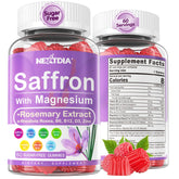Nextdia safran bonbons gelifiés en bouteille pour un soutien potentiel à la concentration