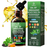 Huile d origan Nivltpure dans une bouteille noire avec pipette pour dosage facile.