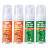 NOHOO dentifrice mousse sans fluor avec pompe adaptée pour petites mains - utilisation quotidienne