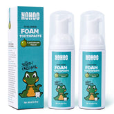 NOHOO dentifrice enfant cantaloup avec pompe, pratique pour petites mains.
