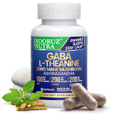 NOORUZ bouteille de capsules crinière de lion, énergie et concentration potentielles.